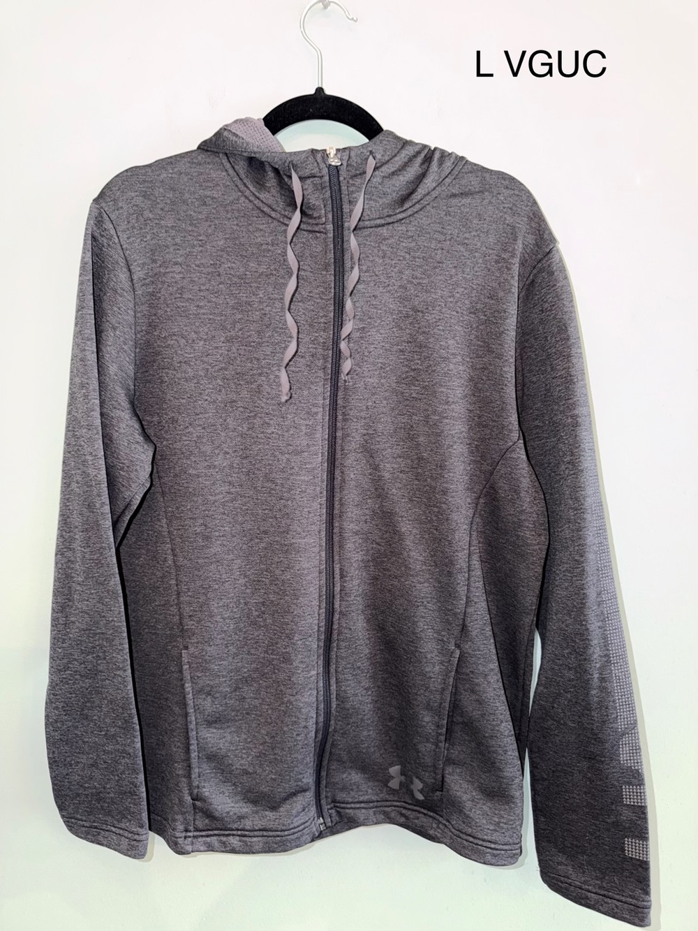 Under Armour Men’s Gray Full-Zip Hooded Sweater